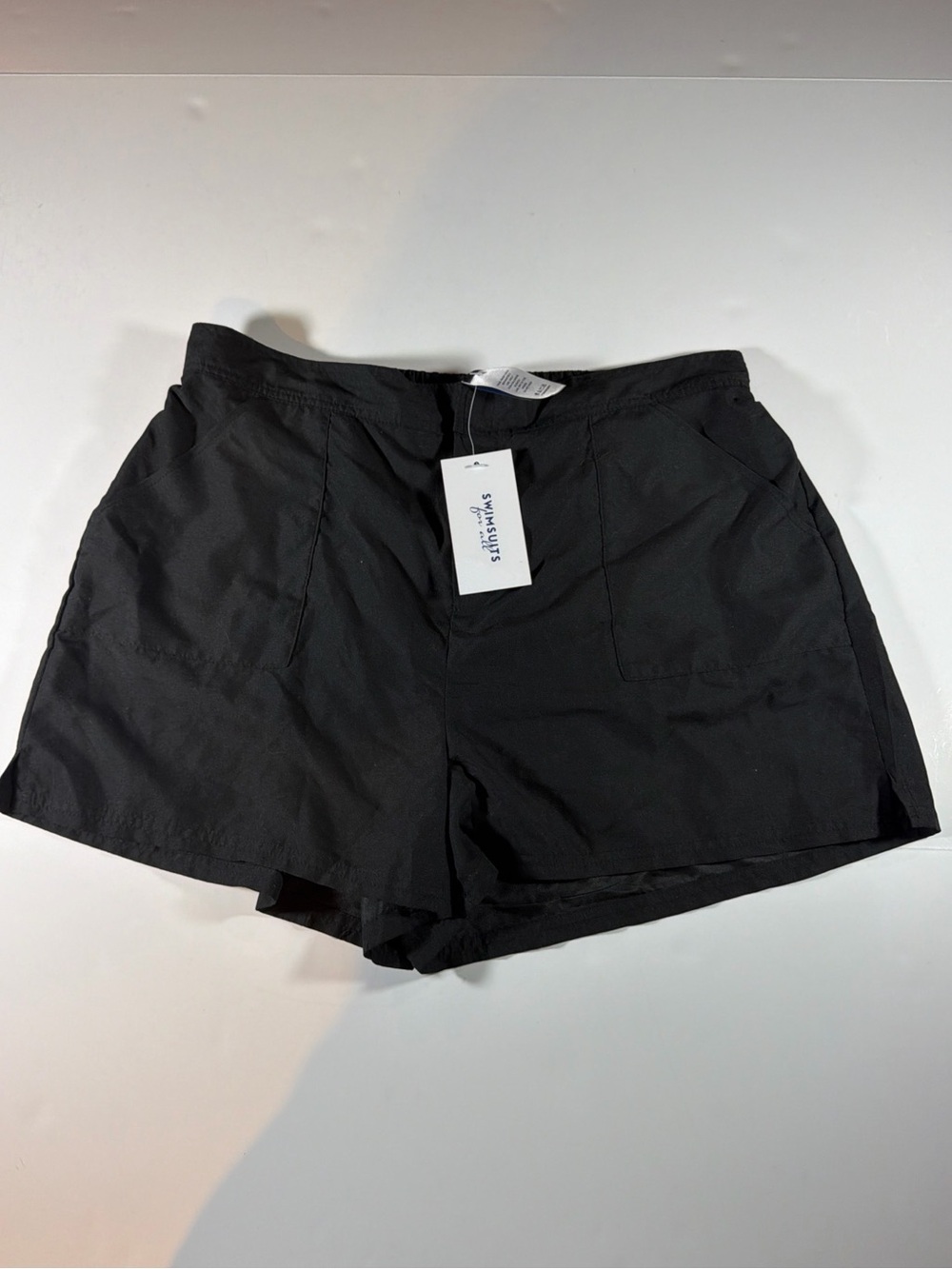 Swimsuits For All Black High Waist Women's Swim Shorts